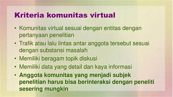 Manajemen Anggota Komunitas Virtual