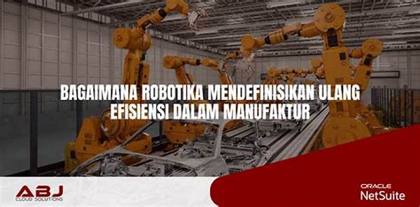 Robotika Dalam Manufaktur Modern