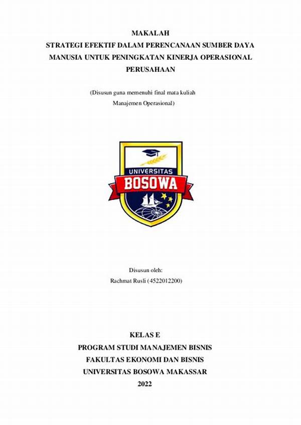 Peningkatan Kinerja Operasional Perusahaan