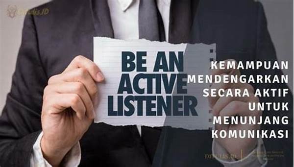 Teknik Mendengarkan Secara Aktif