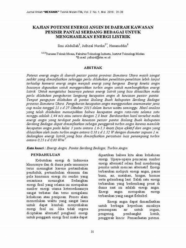 Potensi Angin Di Daerah Pesisir