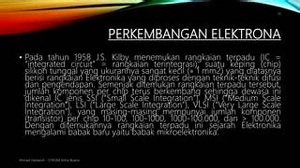 Sejarah Perkembangan Transistor Silikon