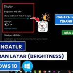 Tutorial Menyesuaikan Tingkat Kecerahan Komputer