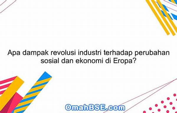 Revolusi Industri Dan Perubahan Ekonomi Masyarakat