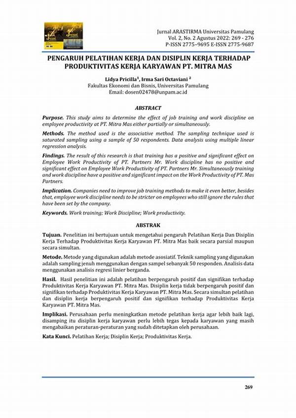 Pengaruh Pelatihan Terhadap Produktivitas Karyawan