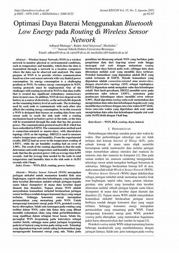 Optimasi Konsumsi Daya Sensor Modern