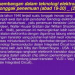 Perkembangan Awal Transistor Elektronik