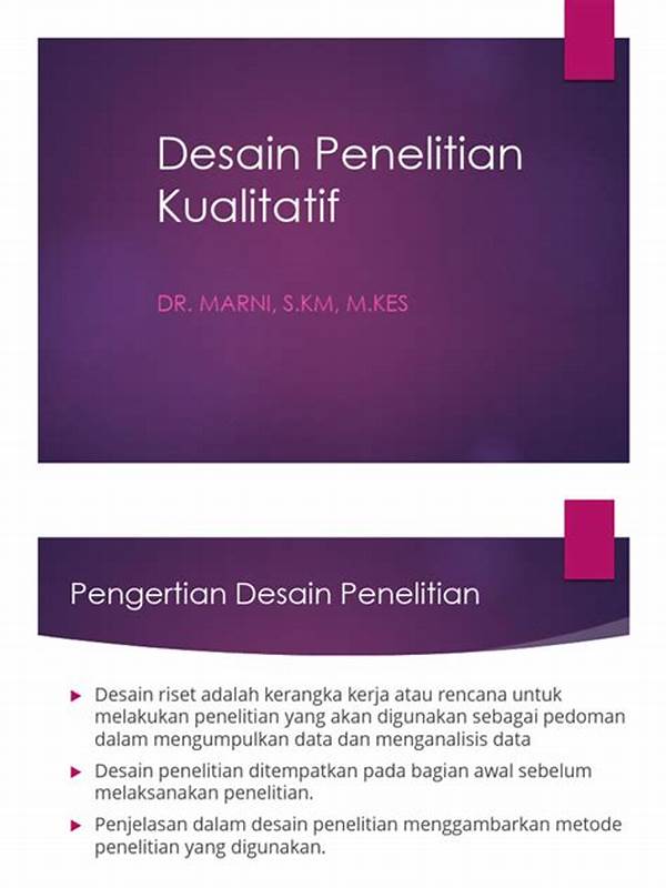 Desain Penelitian Kualitatif Dasar