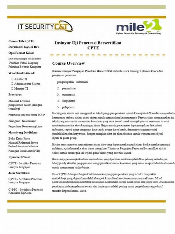 Sertifikasi Pengujian Penetrasi Sistem
