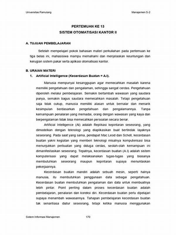 Keuntungan Dan Kerugian Otomatisasi Pekerjaan