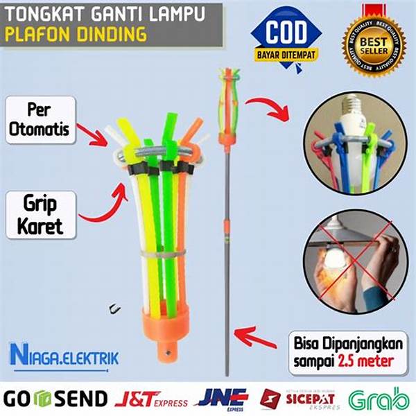 Alat Bantu Membersihkan Lampu Neon