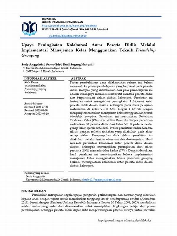 Kolaborasi Efektif Antar Peserta Didik