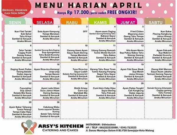 Menu Harian Sehat Anak Kos