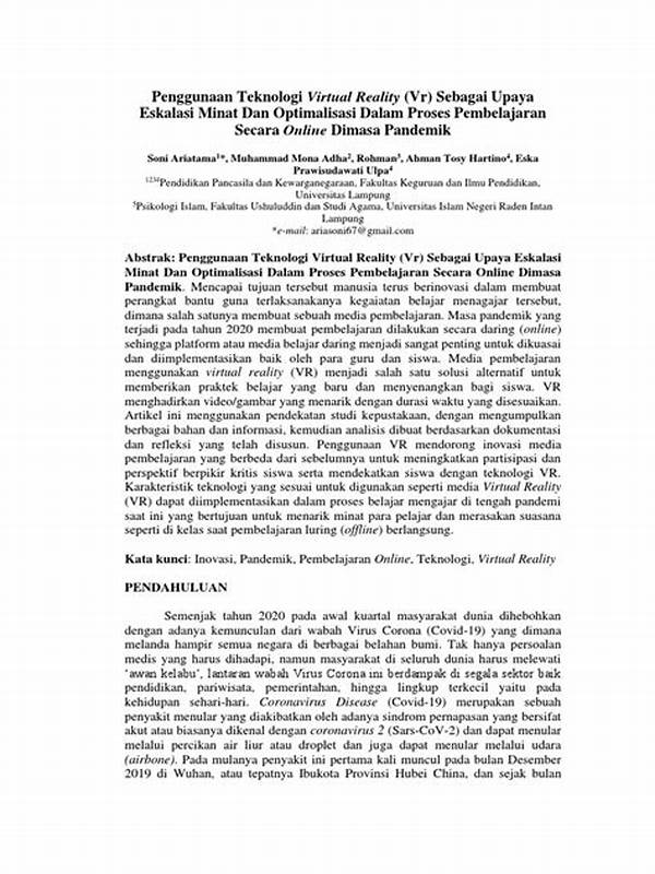 Optimalisasi Penggunaan Forum Diskusi Virtual