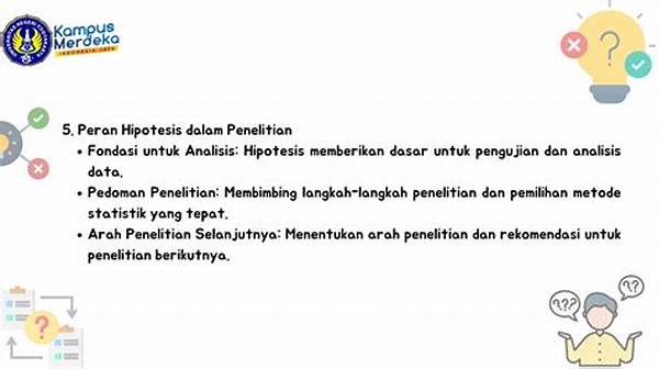 **peranan Hipotesis Dalam Penelitian Dasar**